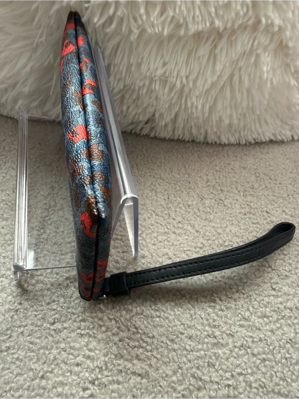 Coach Meadow Cluster Floral Corner Zip Wristlet NWOT